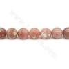 Natürliche Pflaumenblüte Jaspis Perlenkette Rund Durchmesser 10mm Loch 1,2mm Länge 39~40cm/Strang