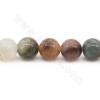 Collier de perles de jaspe océanique naturel rond diamètre 8mm trou 1.2mm 15~16''/cordeau