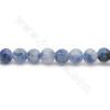 Natürliche weiße Punkt blaue Adern Sodalith Perlen Strang rund 4mm Loch 1,2 mm 15 '' - 16 '' / Strang