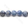 Natürliche weiße Punkt blaue Adern Sodalith Perlen Strang rund 8mm Loch 1,2 mm 15 '' - 16 '' / Strang