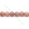 Perles de jaspe naturel rouge rayé, rond diamètre 8mm trou 1.2mm 15~16"/cordeau