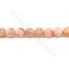 Riscaldato Crackle Agate perline filo rotondo diametro 8 mm foro 1 mm lunghezza 39 ~ 40 cm / filo