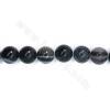 Natural  black sky eyes agate beads strand round  diameter 10mm  hole 1 mm 39-40cm/strand