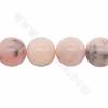 Natural Pink Opal Beads Strand Round Diameter 12mm Hole 1mm Length 39~40cm/Strand