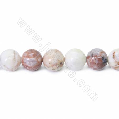 Perles d'opale violette naturelle, diamètre 12mm, trou 1mm 15~16"/cordeau