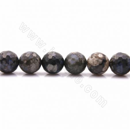 Gray Opal Faceted Round Size 10mm Hole1.2mm 39-40cm/Strand