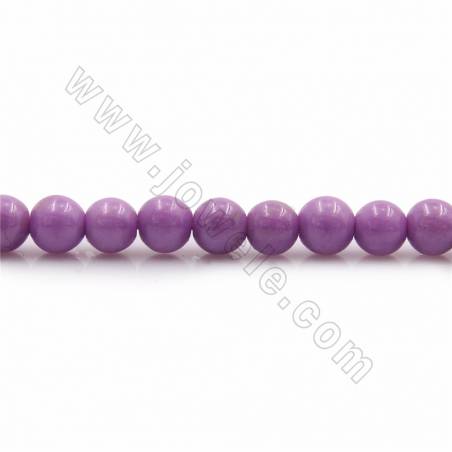 AA Perles de Phosphosidérite Naturelle, Ronde, Diamètre 4mm, Trou 0.6mm, 15~16"/cordeau