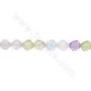 Natural mix color quartz beads strand faceted star cut  size 9x10mm hole 1.2mm 15~16"/strand