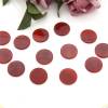Roter Achat Cabochon Doppelt rund 12mm 10Stk/Packung