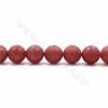 草莓晶串珠 切角圓形 直徑18毫米 孔徑1.5毫米 長度39-40厘米/條