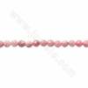 Natural Rhodochrosite Beads Strand Faceted Round Diameter 3mm Hole 0.5mm Length 39-40cm/Strand