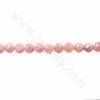 Perles de Rhodochrosite  ronde facette sur fil Taille 4mm trou 0.8mm 15~16"/fil