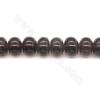 茶晶串珠 算盤珠 尺寸10x14毫米 孔徑1.2毫米 長度39-40厘米/條