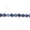 Natural  Sodalite beads strand star cut faceted size 8x10 mm hole 1 mm 15~16"/strand