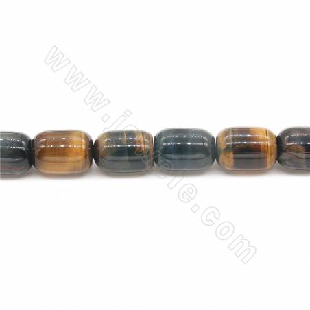 Natural Colorful Tiger's Eye Barrel Beads Strand Size 15×20mm Hole 1.2mm 15''-16''/Strand
