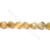 Natural golden tiger’s eye beads strand star cut faceted size 8x10 mm hole 1mm 15~16"/strand