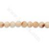 Perles naturelles Tridacnidae perles ronde diamètre 4mm trou 1mm 15~16"/cordeau