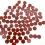 Diaspro rosso Cabochon rotondo doppio 10mm 10pz/confezione