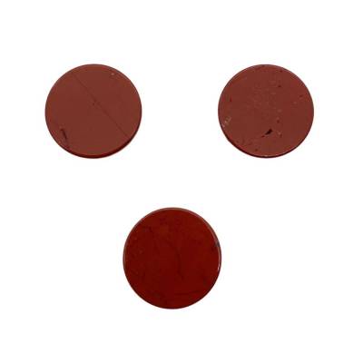 Diaspro rosso Cabochon rotondo doppio 20mm 10pz/confezione