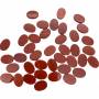 Cabochon doppio ovale di diaspro rosso 10x14mm 10pz/confezione