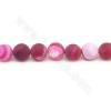 Heated Mette Striped Agate Beads Strand Round Diameter10mm Hole 1mm Length 39~40cm/Strand