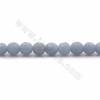 Natural Blue Angelite Beads Strands Faceted Round Size 7mm Hole 1mm 15~16"/Strand