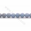 Natürliche blaue Angelite Perlen Stränge, facettierte Runde, Größe  9 mm, Loch 1 mm, 15 ~ 16 "/ Strang