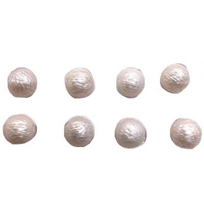 淡水珍珠珠子 切角圓形 尺寸約10.5-11毫米 2粒