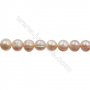 Freshwater Cultured Beads Size11~12mm Hole0.7mm 39-40cm/strand