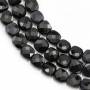 Black Agate Square Faceted Beads Strand 6x6mm Hole1mm 39-40cm/Strand