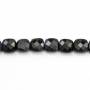 Black Agate Square Faceted Beads Strand 6x6mm Hole1mm 39-40cm/Strand