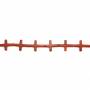 Filo di perline di agata rossa naturale, croce, dimensioni 22x30 mm, foro 1,5 mm, circa 13 perline per filo, 15~16"