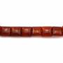 紅瑪瑙串珠 正方形 尺寸8x8毫米 孔徑1毫米 長度39-40厘米/條