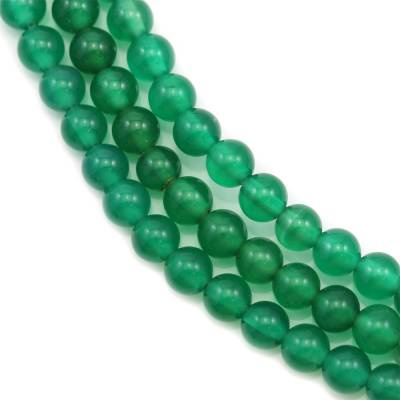 綠瑪瑙串珠 圓形 直徑4毫米 孔徑0.8毫米 長度39-40厘米/條
