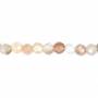 Filo di perline di agata naturale sfaccettata del Botswana, rotonde, diametro 2 mm, foro 0,4 mm, circa 188 perline per filo, 15~