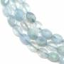 Natural Aquamarine Beads Strand Faceted Oval 6x8mm Hole 1mm 39-40cm/Strand