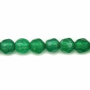 綠瑪瑙串珠 切角圓形 尺寸4毫米 孔徑0.9毫米 長度39-40厘米/條
