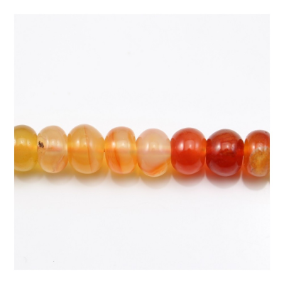 Natural Carnelian Abacus Beads Strand Size 4x6mm Hole 0.8mm About 106 Beads/Strand 15~16"
