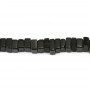 Perles d'agate noire naturelle, carré 2x4mm 39-40cm/tronc