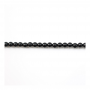 Filo di perline di agata nera naturale, rotondo, diametro 3 mm, foro 0,7 mm, circa 128 perline per filo, 15~16"