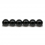 Filo di perline di agata nera naturale, rotondo, diametro 8 mm, foro 1 mm, circa 49 perline per filo, 15~16"