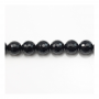 Agate noire ronde facette sur fil  Taille 14mm de diamètre trou1.5mm Environ 28perles/fil 15~16"