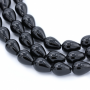 Natural Black Agate Beads Strand Teardrop Size 15x20mm Hole 1mm About 20 Beads/Strand 39-40cm