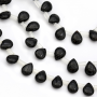 Natural Black Agate Beads Strand Teardrop Size 6x8mm Hole 0.7mm About 47 Beads/Strand 39-40cm