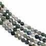 Natural Moss Agate Beads Strand Round Diameter 4mm Hole 1mm 39-40cm/Strand