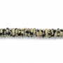 Perline di diaspro dalmata Heishi Dimensioni del filo 2x6mm Foro1mm 39-40cm/filo