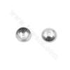 perles en acier inoxydable 304 bouchons ronds diamètre 6mm trou 0.8mm 200pièces/pack