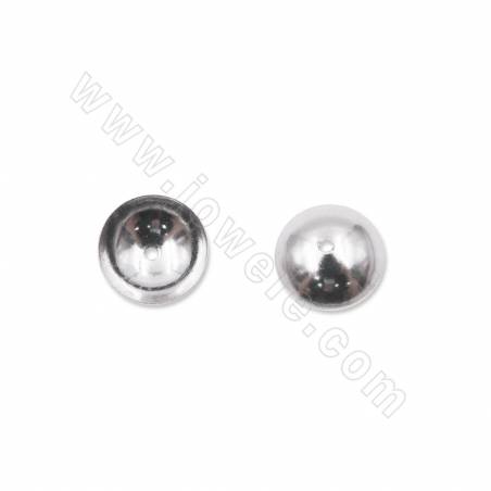 perles en acier inoxydable 304 bouchons ronds diamètre 8mm trou 0.8mm 200pièces/pack