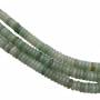 綠東陵串珠 隔片 尺寸2x6毫米 孔徑1毫米 長度39-40厘米/條