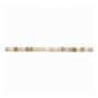 Perles d'agate du Botswana ronde sur fil  Taille 2mm trou 0.8mm environ 160perels/fil